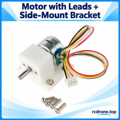 Motor with leads, side-mount bracket and shown installation hardware