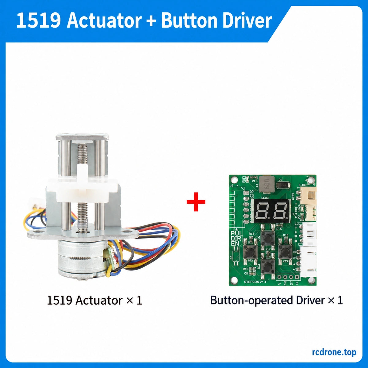 1519 actuator and button-operated driver package