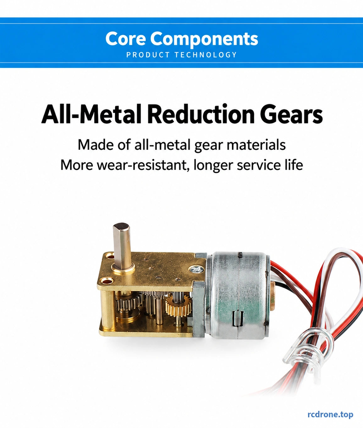 Metal reduction gear train
