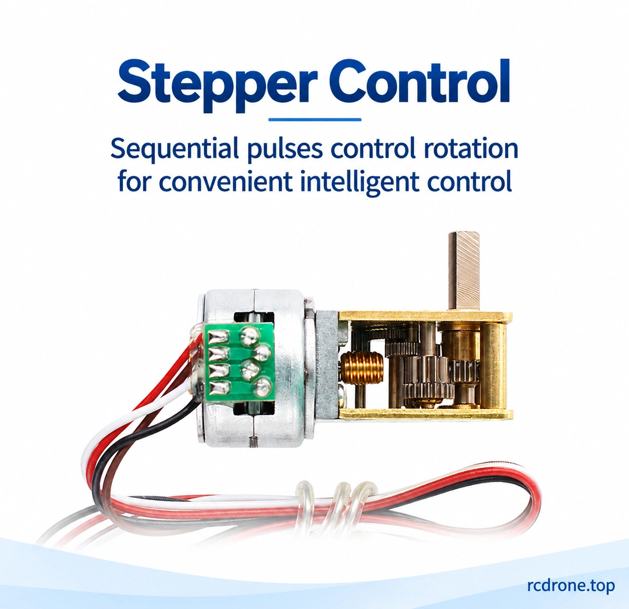 Pulse-driven stepper control construction