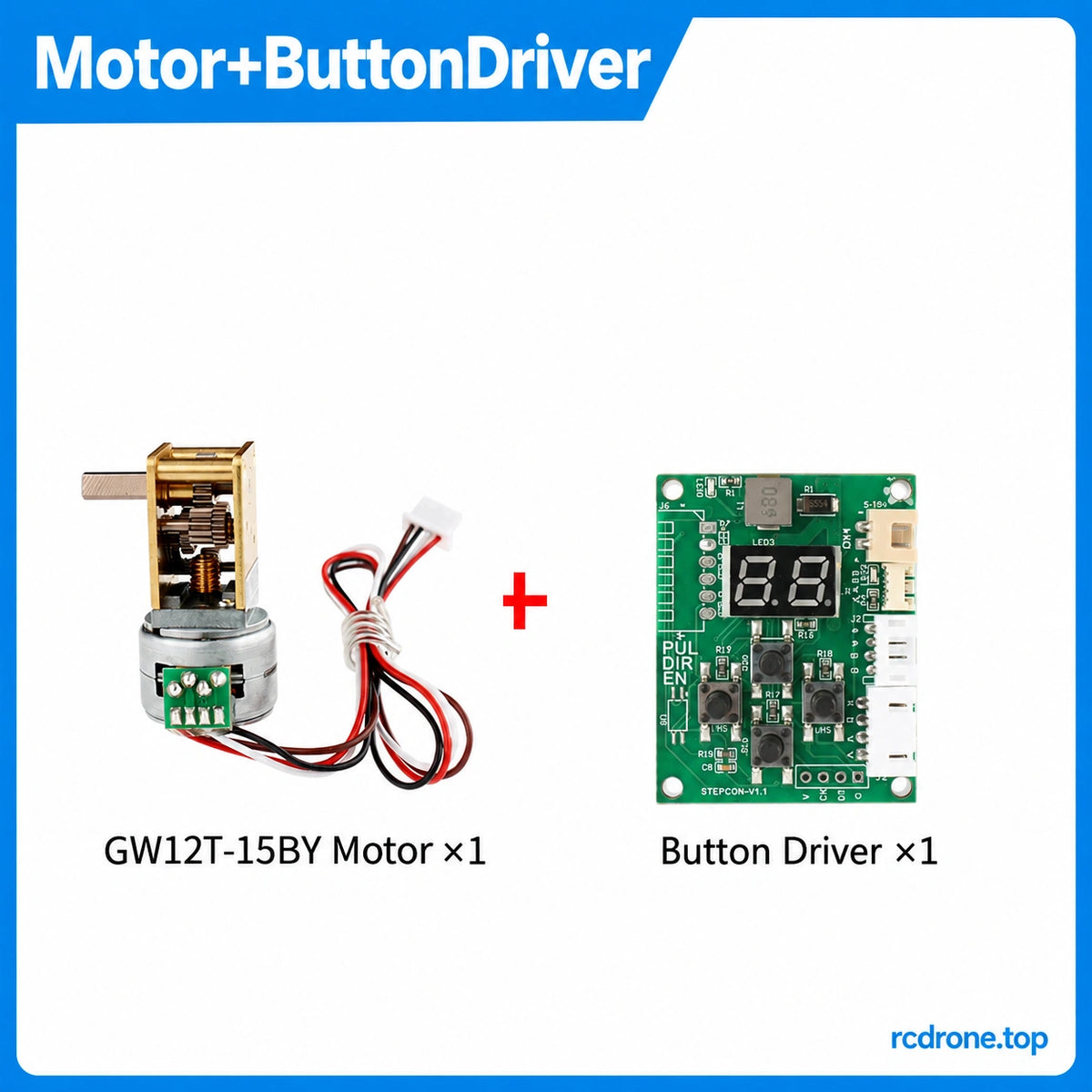 Motor and button-operated driver package;603:1 uses steel-plate frame