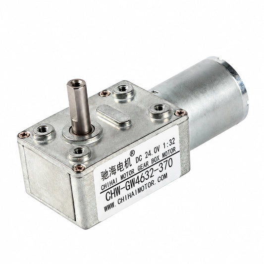CHW-GW4632-370 right-angle worm DC gearmotor