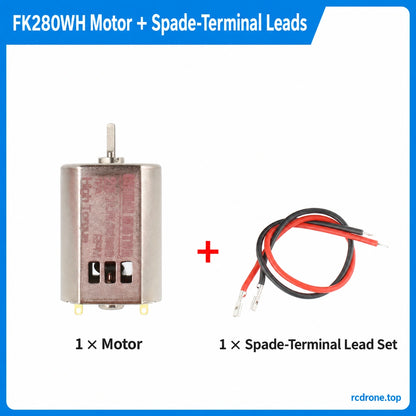 FK280WH motor with spade-terminal lead set