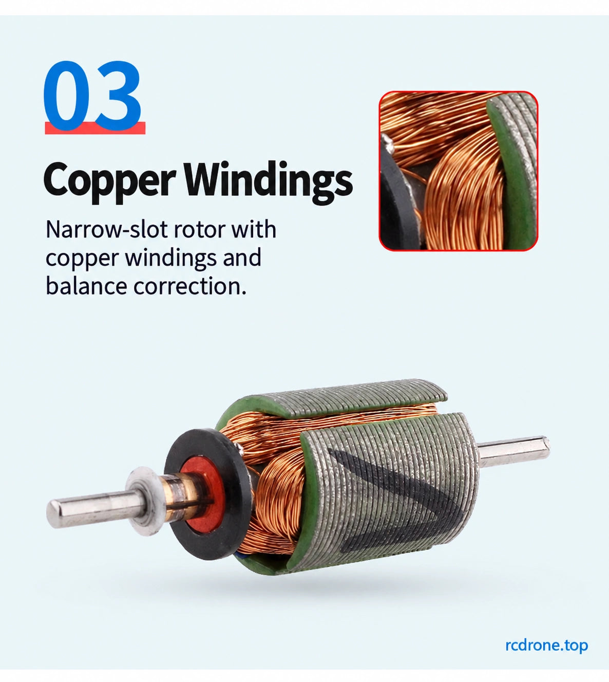 Copper-wound rotor construction