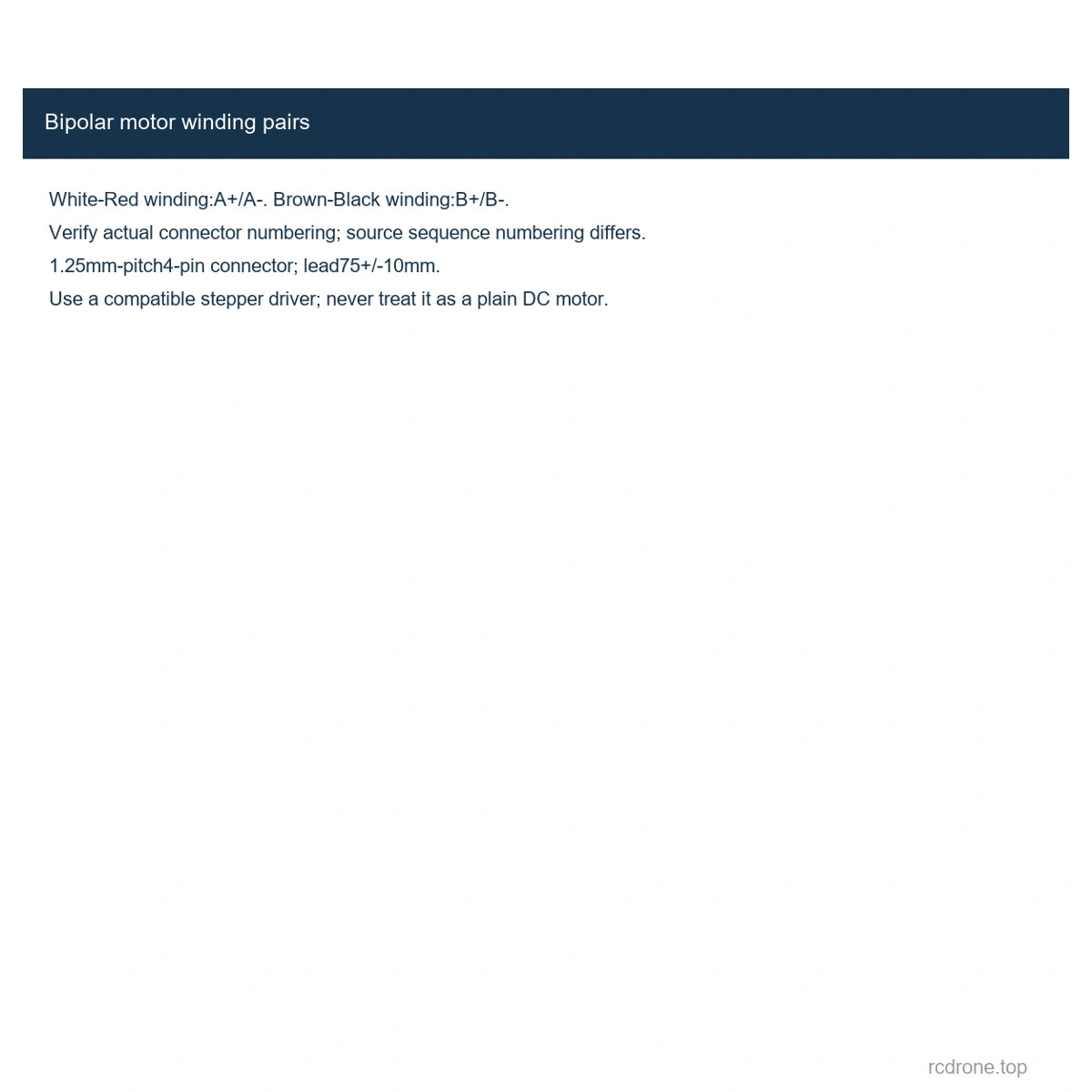 Bipolar motor winding pairs