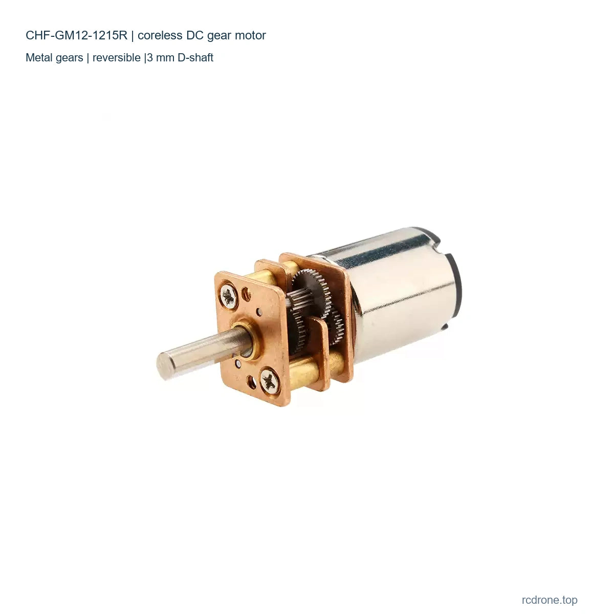 Coreless geared motor overview, selected winding and shaft vary