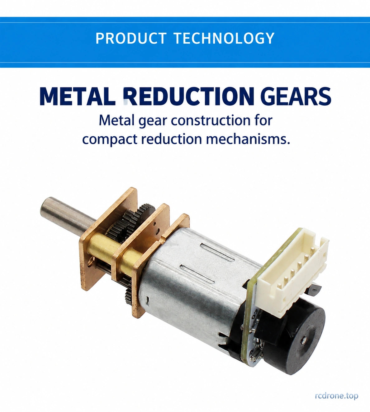 Metal reduction gears and Hall encoder assembly