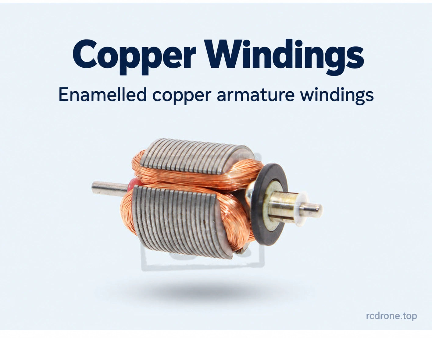 Enamelled copper armature windings