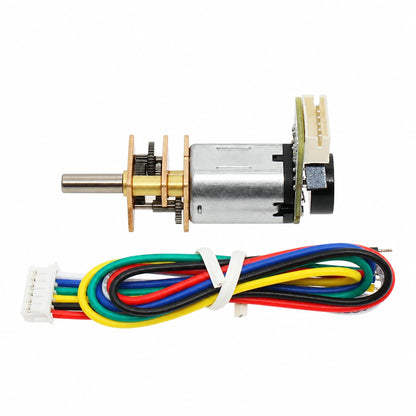 GM12-N20 standard-gearbox side view and six-wire cable
