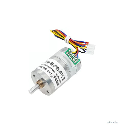 25 mm stepper motor shaft and protected wiring board