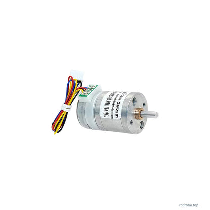 Stepper motor reduction gearbox and D-shaft view
