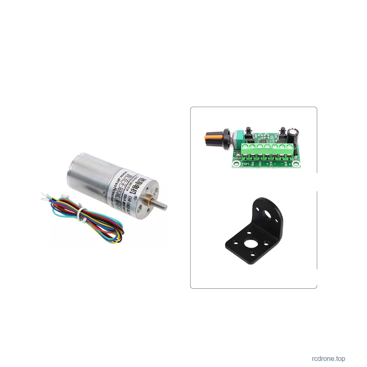 Motor, bracket and BLDC controller package