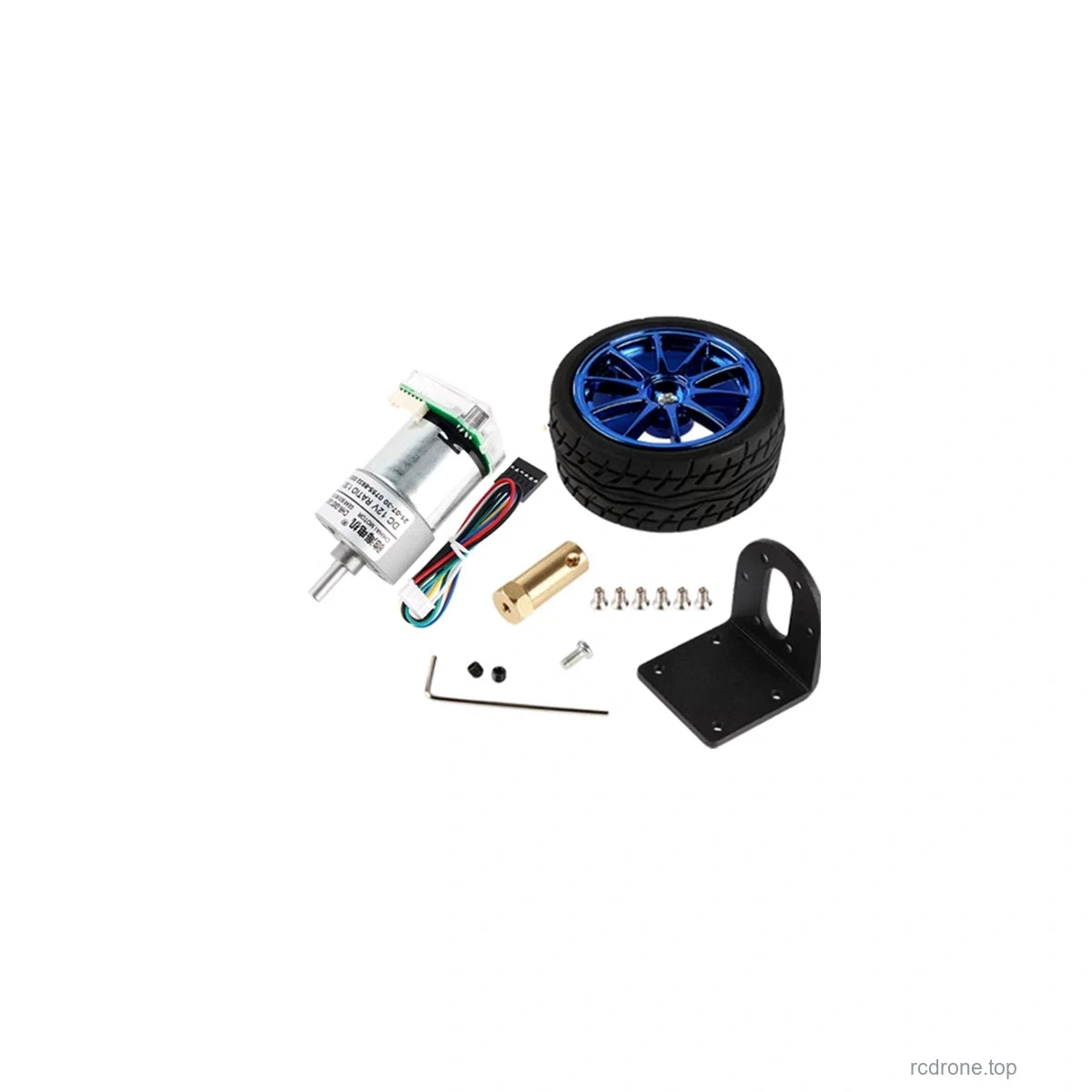 CHR-GM37-3429 Motor bracket and65 mm wheel kit actual package