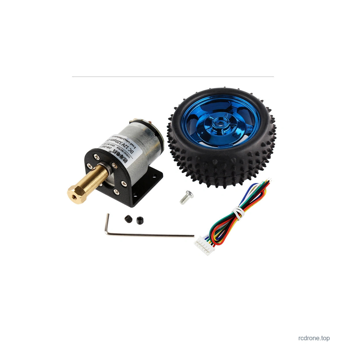 Motor and 80 mm wheel kit reference; selected kit includes one motor and matching mounting parts