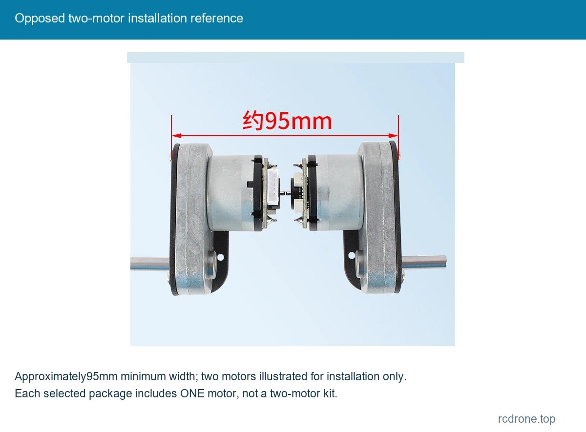 Opposed two-motor installation reference