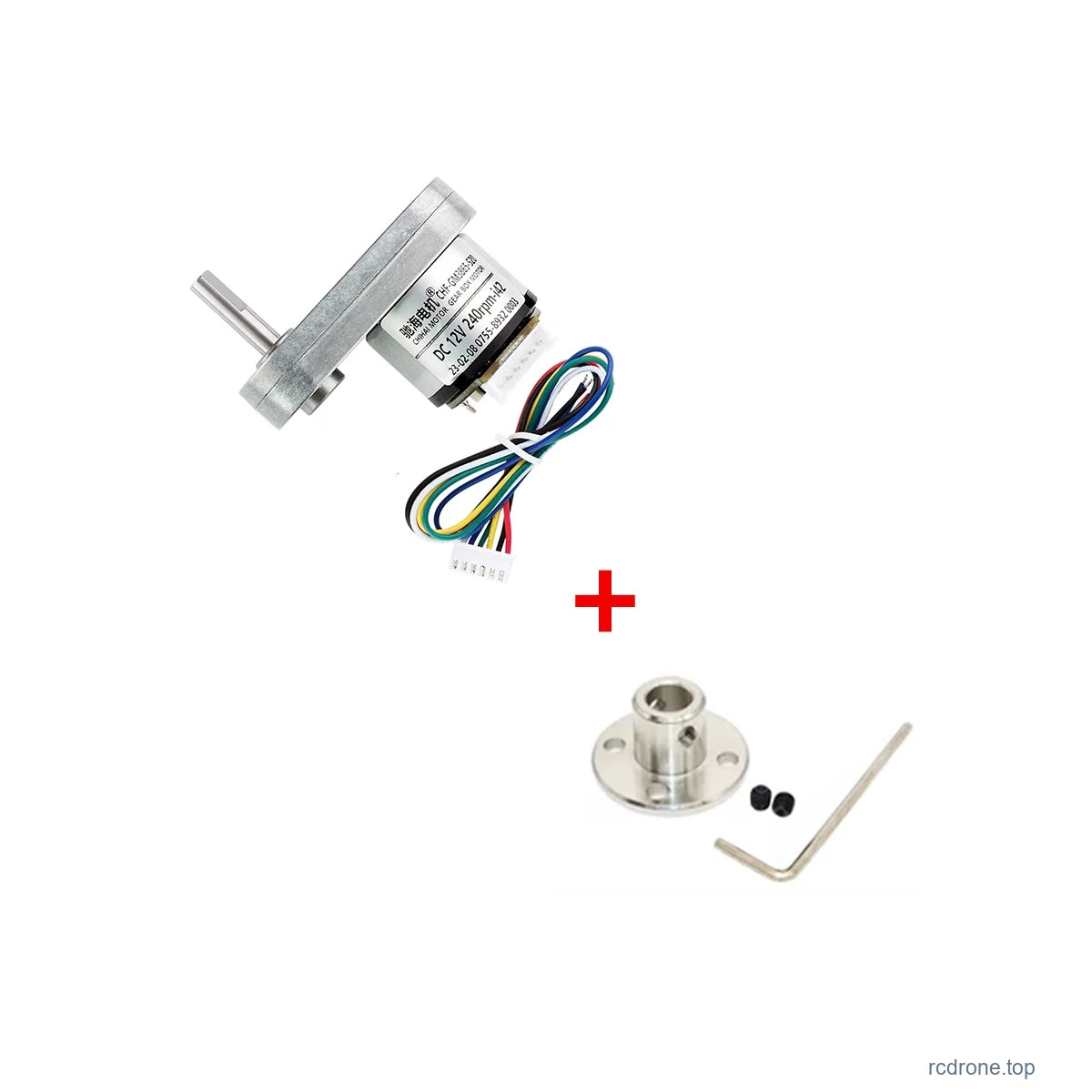 Encoder Motor + Flange Coupler package photograph