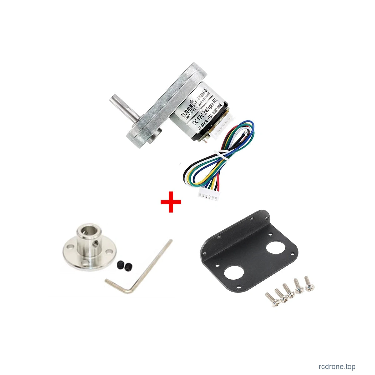 Encoder Motor + Bracket + Flange package photograph