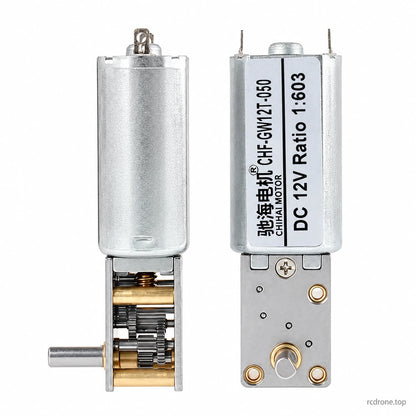 CHIHAI CHF-GW12T-050 motor shaft and gearbox views