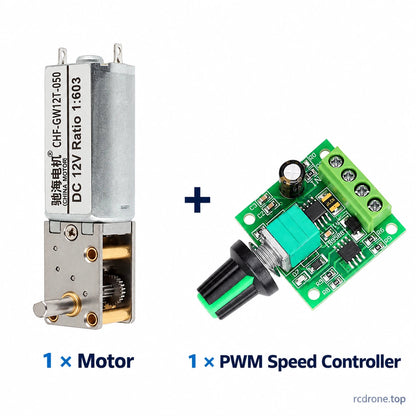 Motor and PWM speed controller package