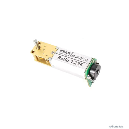 Encoder gear motor reference angle; terminal orientation varies