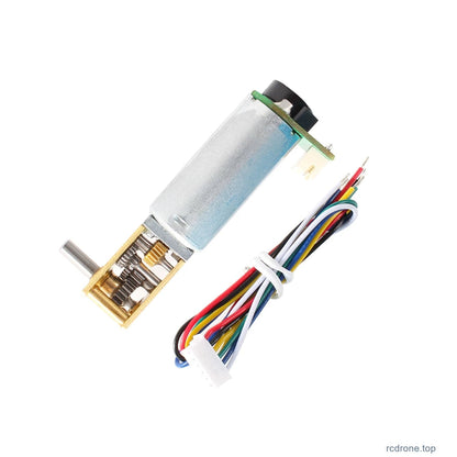 Hall encoder version, opposite-side motor-terminal arrangement, with matching lead