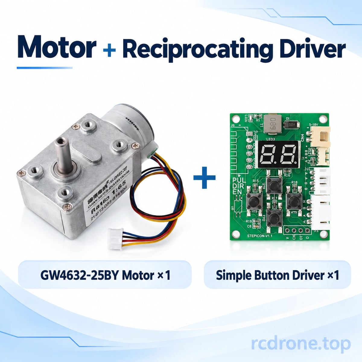 GW4632-25BY motor and button-operated reciprocating driver package