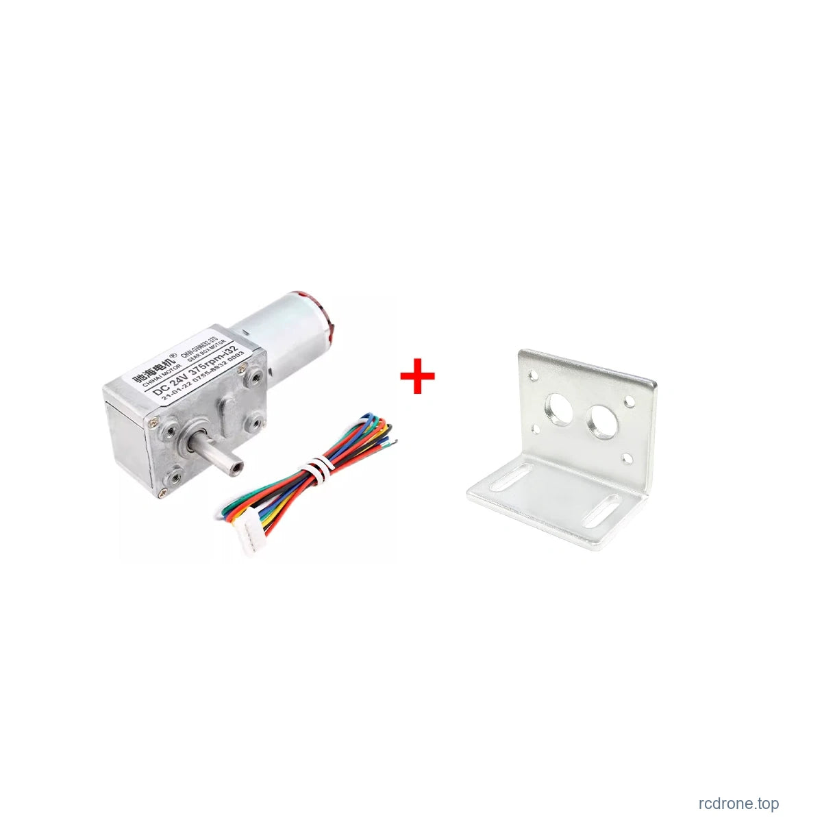 Encoder motor and mounting bracket package