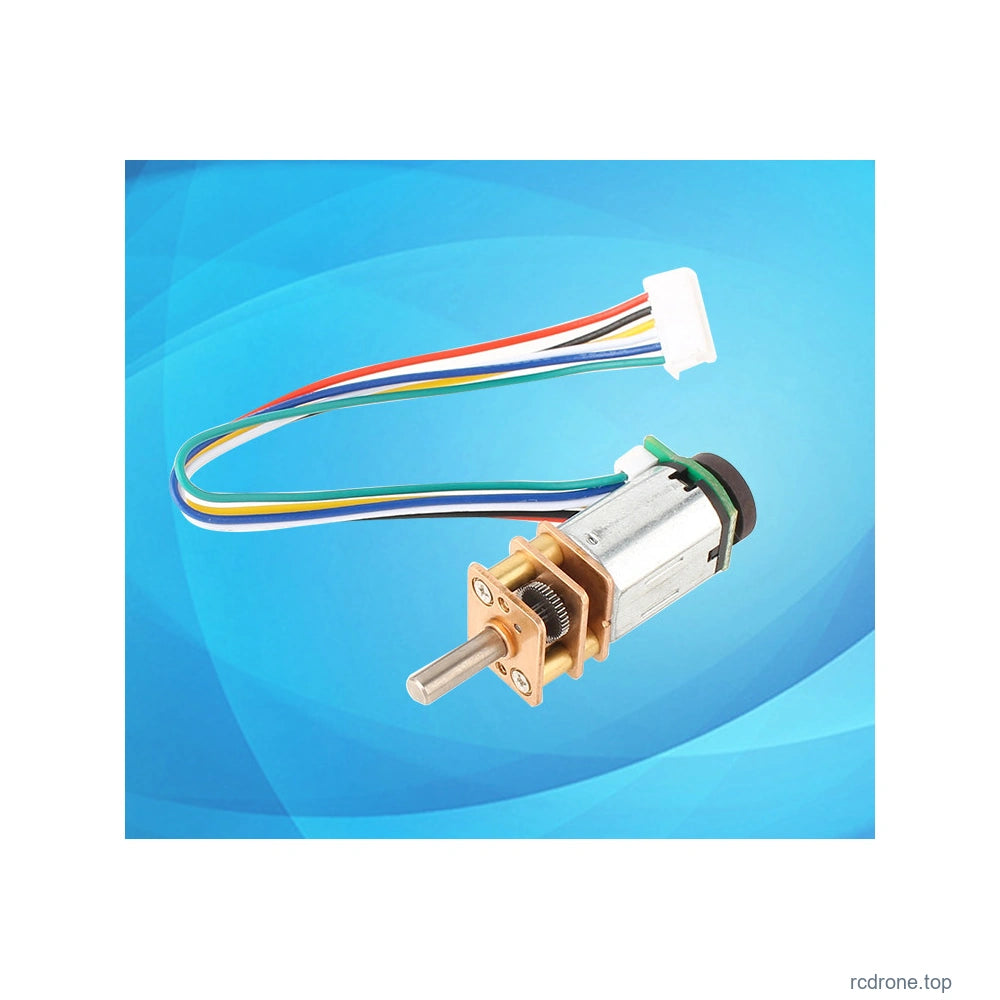 Metal gearbox and encoder motor with connected six-wire cable