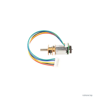 N20 motor side view and six-position cable connector