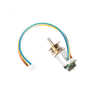 N20 Hall encoder geared motor and six-wire cable, alternate angle
