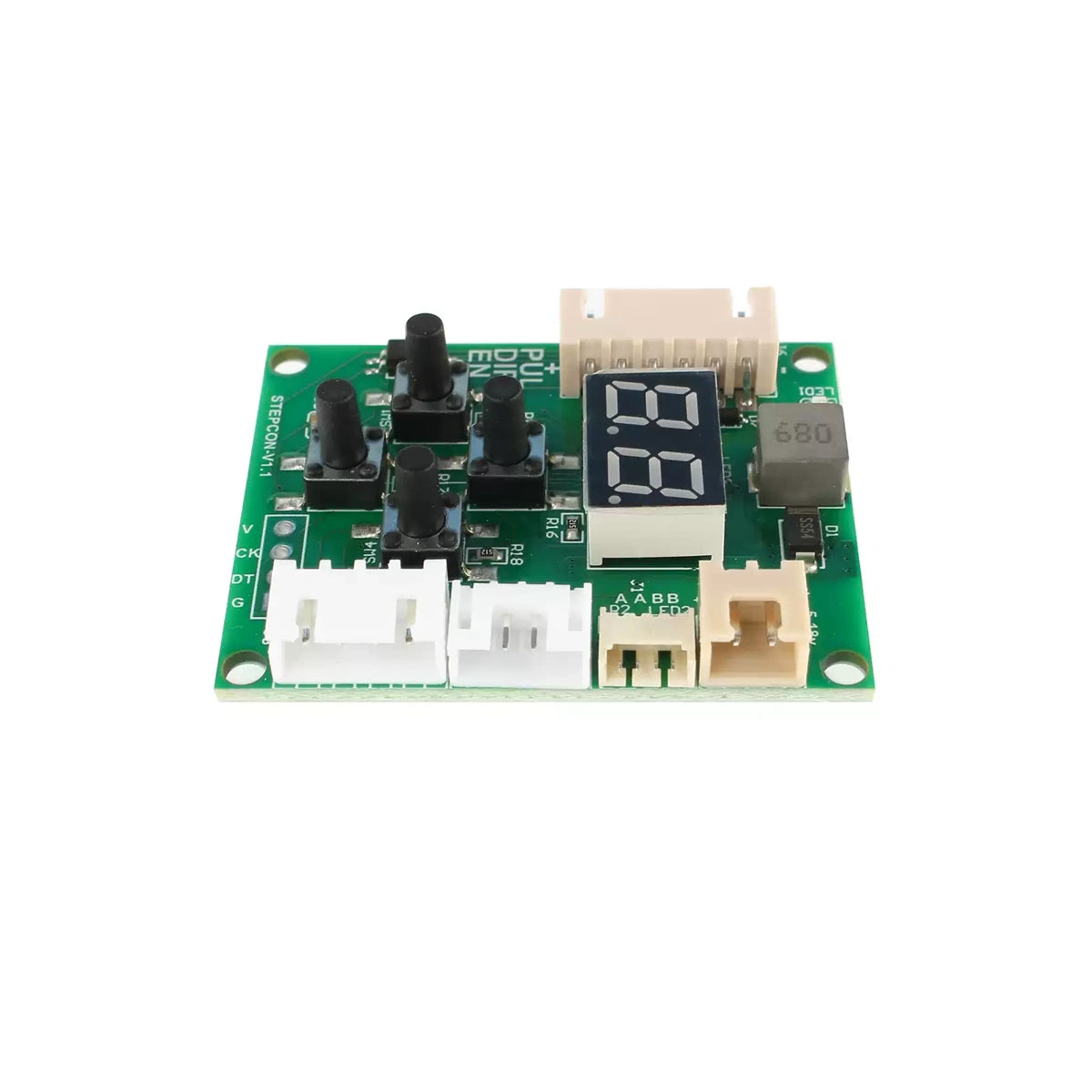 Stepper driver board frontal view
