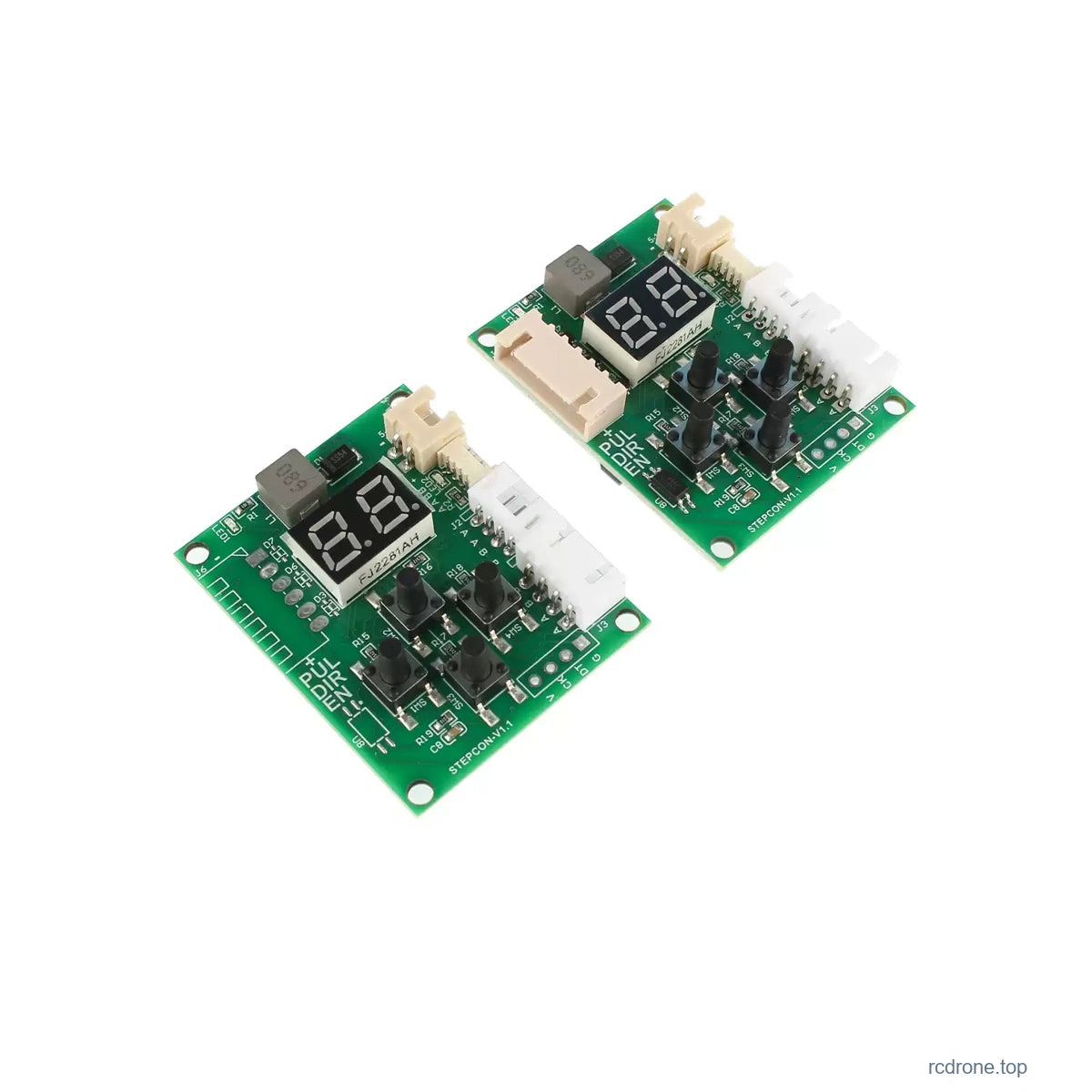 Two alternative standard stepper driver board views, not a two-board package
