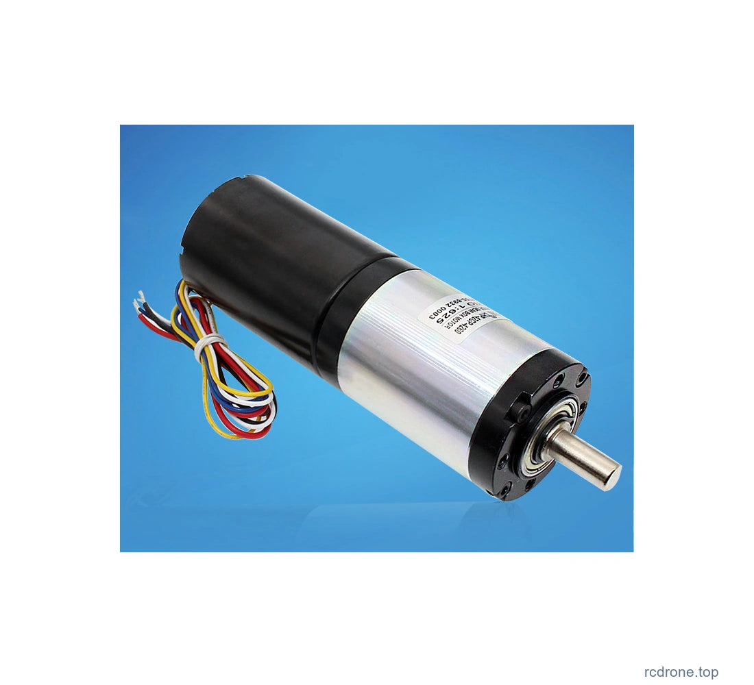 42GP-BLDC4260 motor reference photo; selected ratio determines gearbox length
