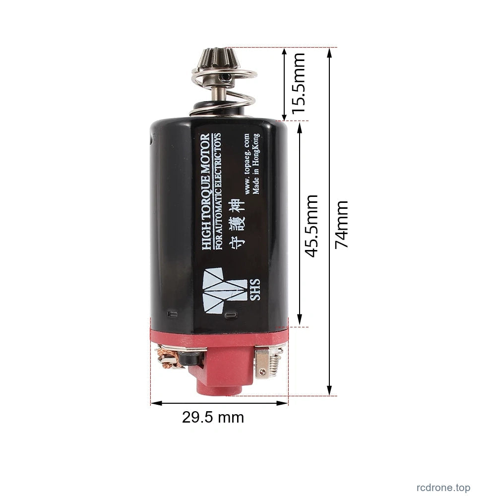 87# short-shaft480 motor with complete original dimension references in mm