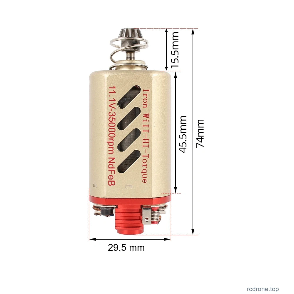 89# short-shaft480 motor with complete original dimension references in mm