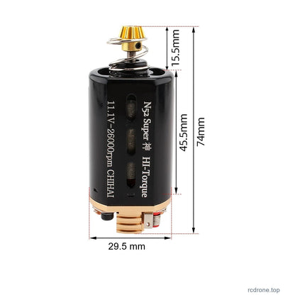 92# short-shaft480 motor with complete original dimension references in mm