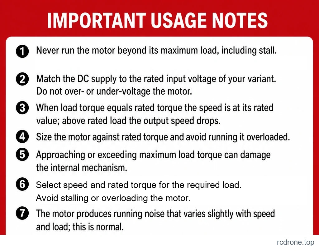 Seven operating notes
