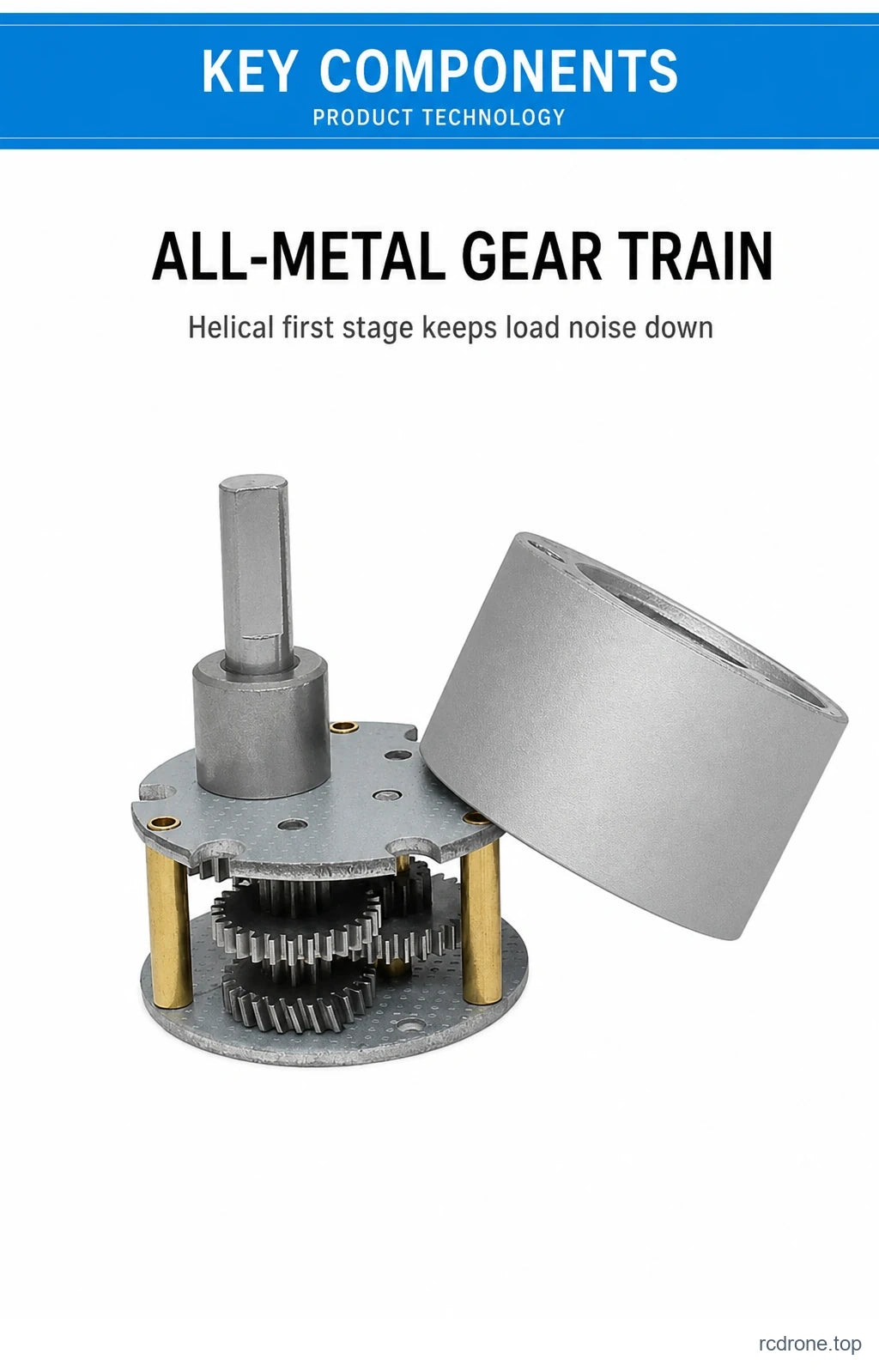 All-metal gear train