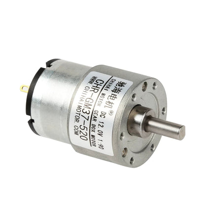 CHR-GM37-520 gear motor, clean white background