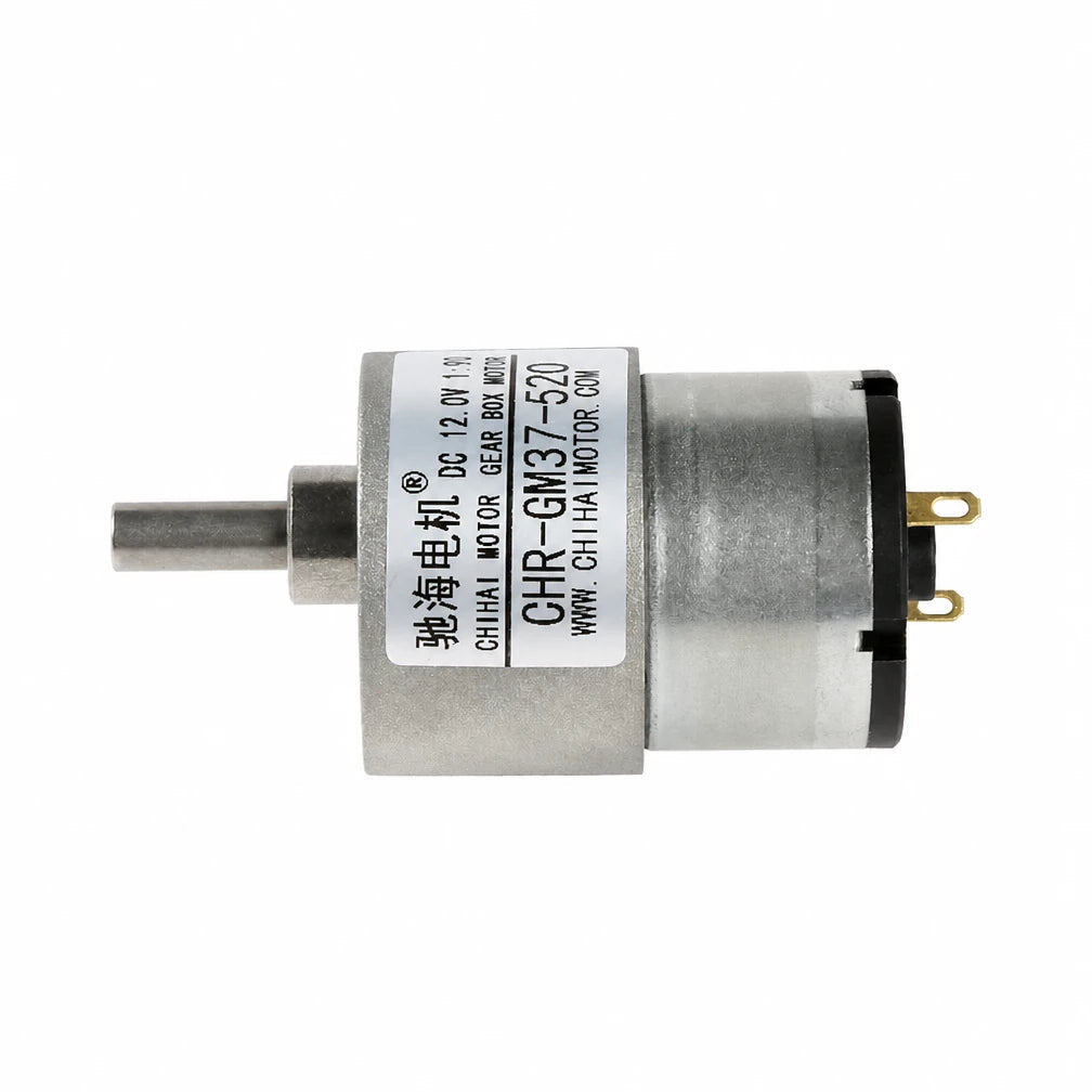 CHR-GM37-520 gear motor, side view