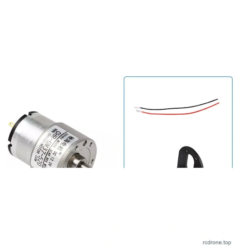 CHR-GM37-520 - Motor + Spade Lead + Bracket