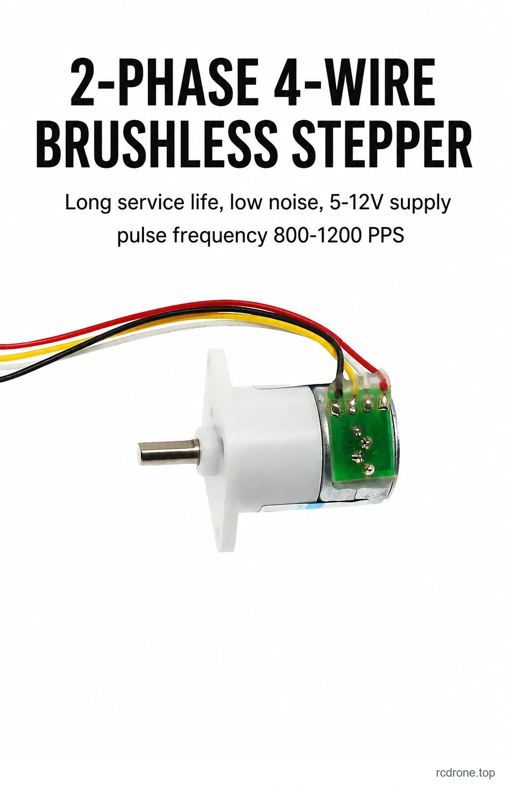 Two-phase four-wire brushless stepper