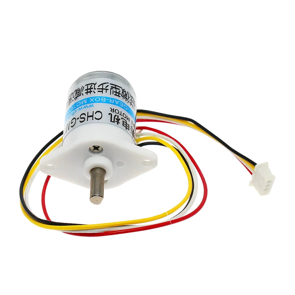 CHS-GM12-15BY stepper gear motor, clean white background