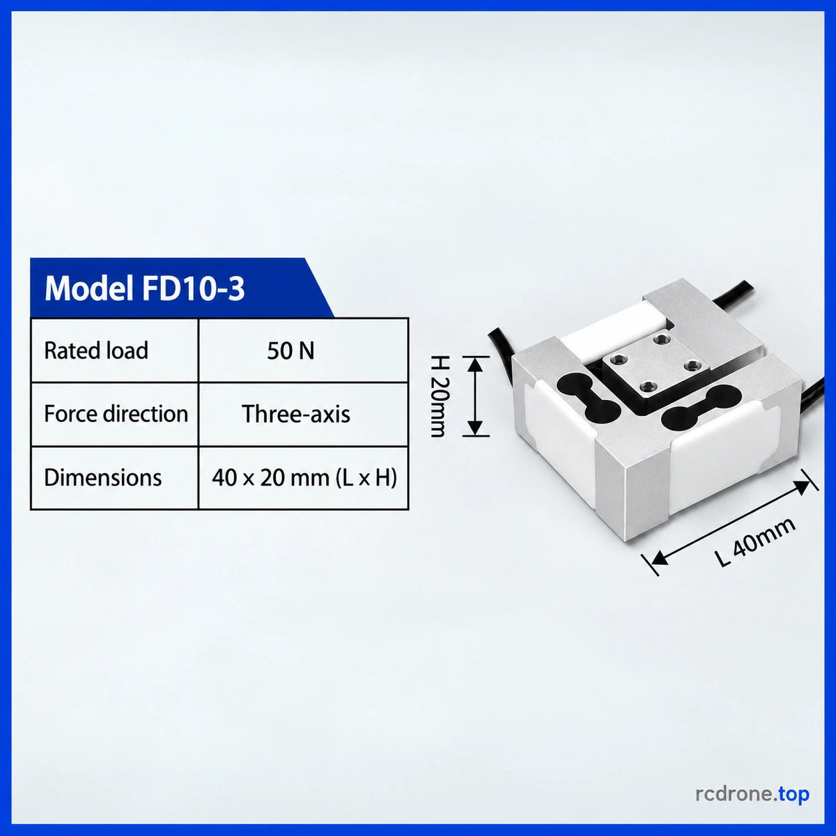 FD10-3 / 50 N per axis