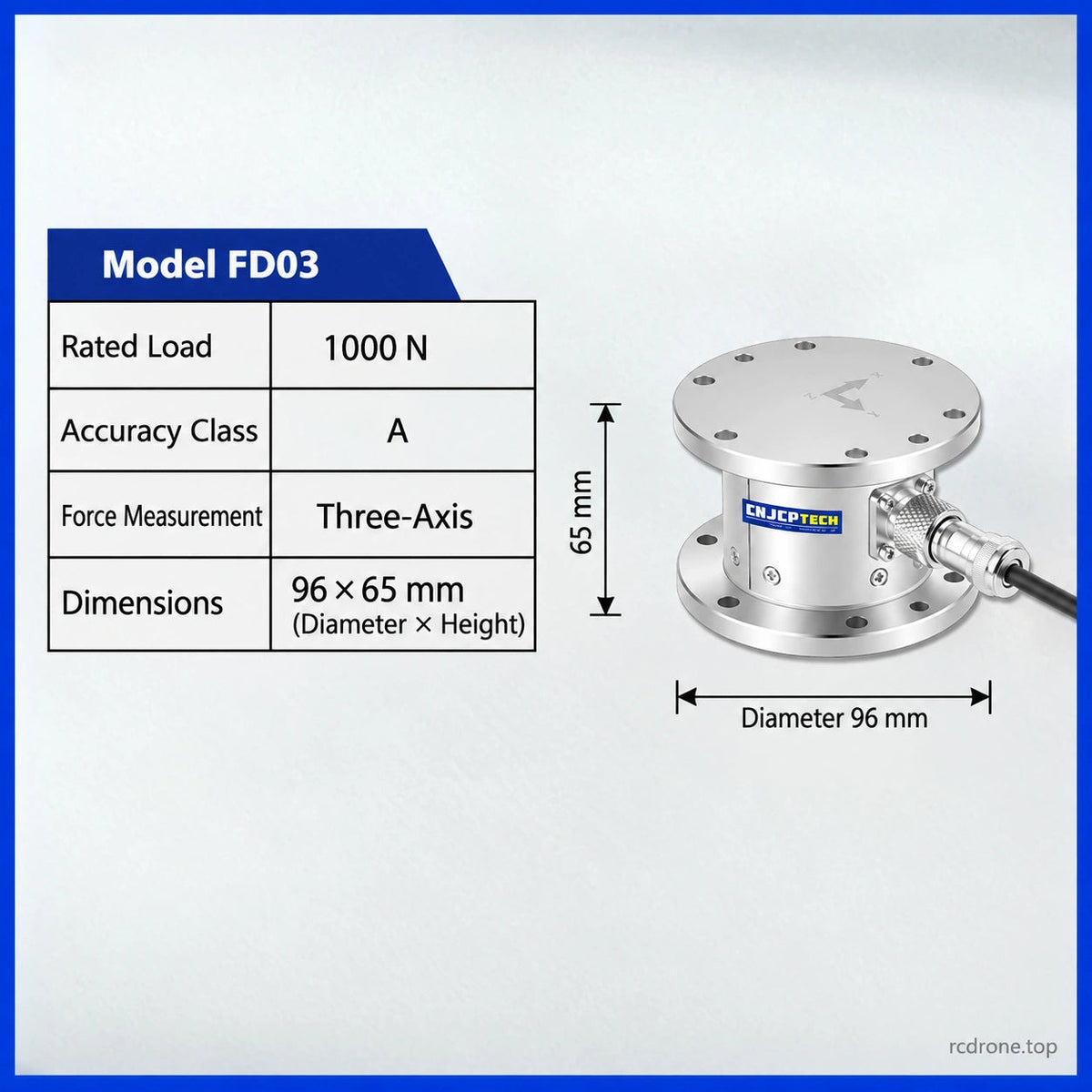 FD03 / 1000 N per axis