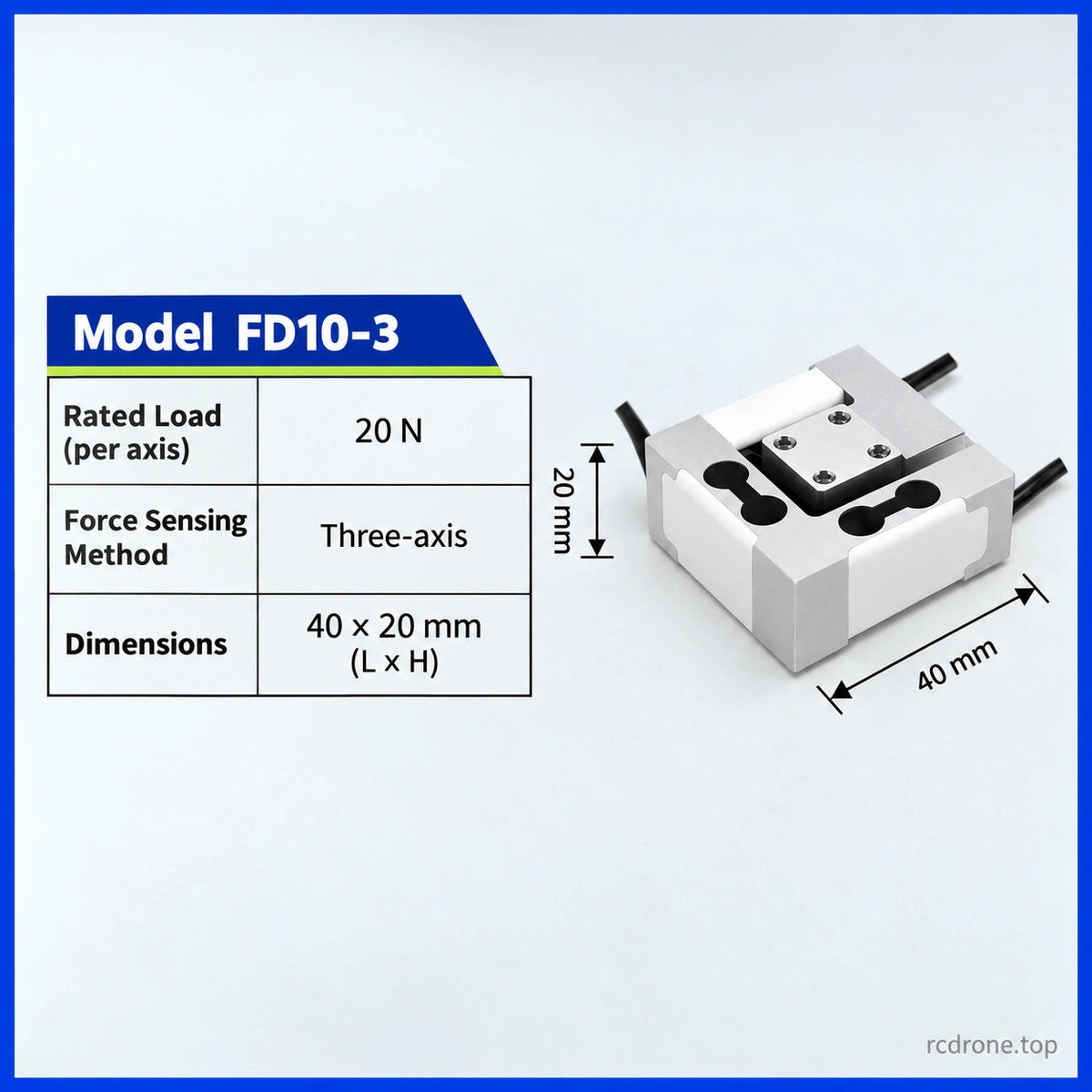 FD10-3 / 20 N per axis