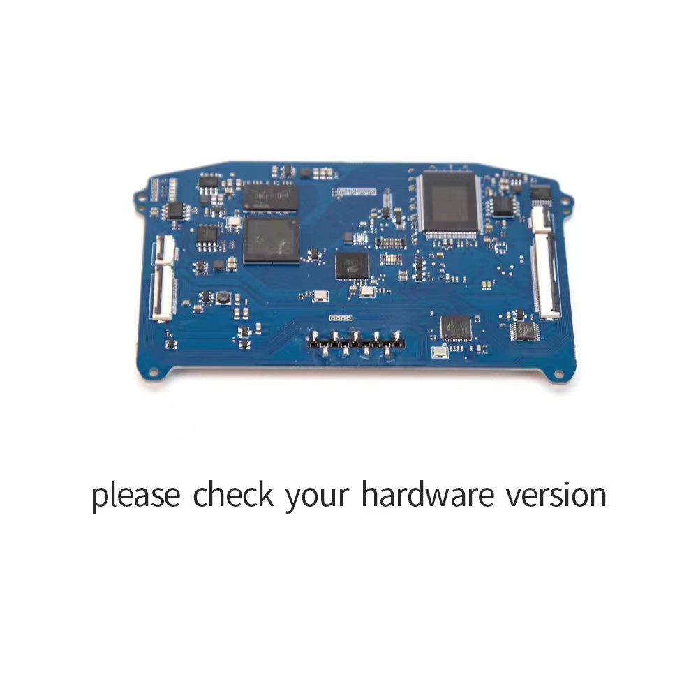 Cobra X goggle mainboard PCB with note “please check your hardware version”