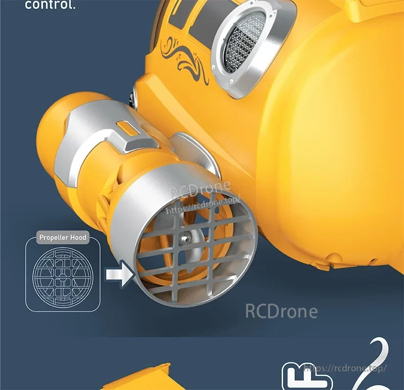 CONUSEA RC Boat is a mini submarine motorboat for kids with 2.4G remote control and waterproof design.