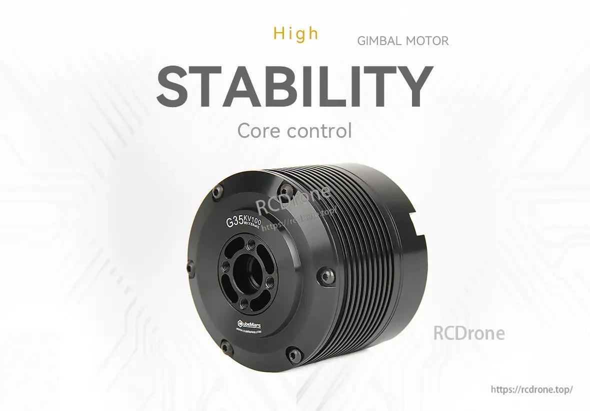 The CubeMars G35 KV100 Gimbal Motor provides high stability and precise control for accurate performance.