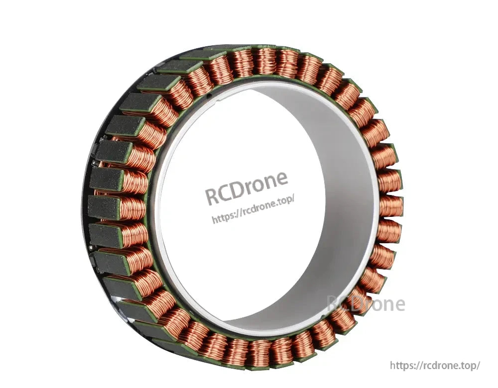 CubeMars RO100 KV55 frameless outrunner torque motor, 48V, 4Nm torque, includes Hall and temp sensors for cobot arms and robotics.